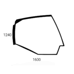 Volvo EC140C EC160C EC180C EC210C EC235C EC240C EC290C EC330C bočné pravé sklo