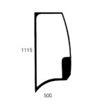Yanmar SV16 SV18 SV22 SV26  bočné ľavé sklo