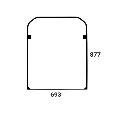 CAT 306CR 306.5CR 307.5 308CR 308SR 309CR 310 predné horné sklo 71130