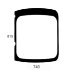 CASE CX20B CX22B CX27B CX30B CX31B CX35B CX36B CX39B CX40B CX45B CX50B CX55B zadné sklo