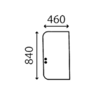 CASE CX20B CX22B CX27B CX30B CX31B CX35B CX36B CX39B CX40B CX45B CX50B CX55B bočné pravé zadné sklo