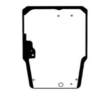 Obrázok produktu Takeuchi TL10V-2 TL12R-2 TL12V-2 predné dverové sklo 8 dierové širšie