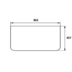 CAT 320 320GC 323 323GC 336 336 GC predné dolné sklo