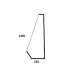 Cat 950GC 966GC predné ľavé sklo