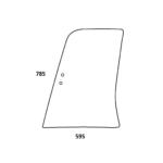 CAT 320 320GC 323 323GC 336 336 GC dverové horné predné sklo
