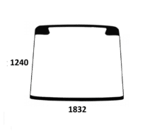 Obrázok produktu Liebherr L550, L556, L566, L576, L580, L586 (2+2 CAB) predné sklo