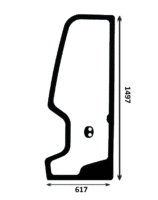 Obrázok produktu Takeuchi TB230 TB240 TB235-2 TB250-2 TB260 TB280FR dverové sklo