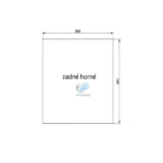 Cat 428C 438C zadné horné sklo číre