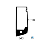 Takeuchi TB230 TB240 TB235-2 TB250-2 TB260 bočné ľavé sklo