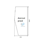 Cat 950G 962G 966G 972G 980G dverové pravé sklo