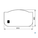 Cat M313D M318D M322D M325D predné dolné sklo