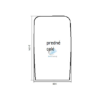 Cat 320D 321D 323D 324D 325D 329D 330D predné celé sklo