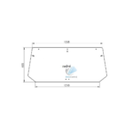 Case CS 78-150 CVX 120-1190 zadné sklo