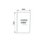 Case 580ST 590ST 695ST 695SR predné dolné sklo