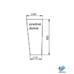 Case CS 48 52 56 58 63 predné dolné sklo