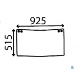 Case 580 590 K/LE/SLE/SUPER LE/LXT zadné stredné sklo