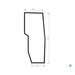 CAT D5NXL D6NLGP D6NXL dverové pravé sklo