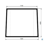 Volvo L30 L30B L32B L35 L35B L40 L40B L45 zadné sklo