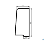 Yanmar SV15 SV17 SV18 SV20 SV22 SV26 dverové horné sklo