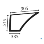 Cat 422E 428E 432E 434E 442E 444E dverové dolné ľavé sklo