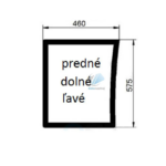 Class Ares predné dolné ľavé sklo