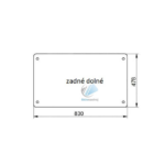 Claas Cergos 330 335 340 345 350 355 zadné dolné sklo